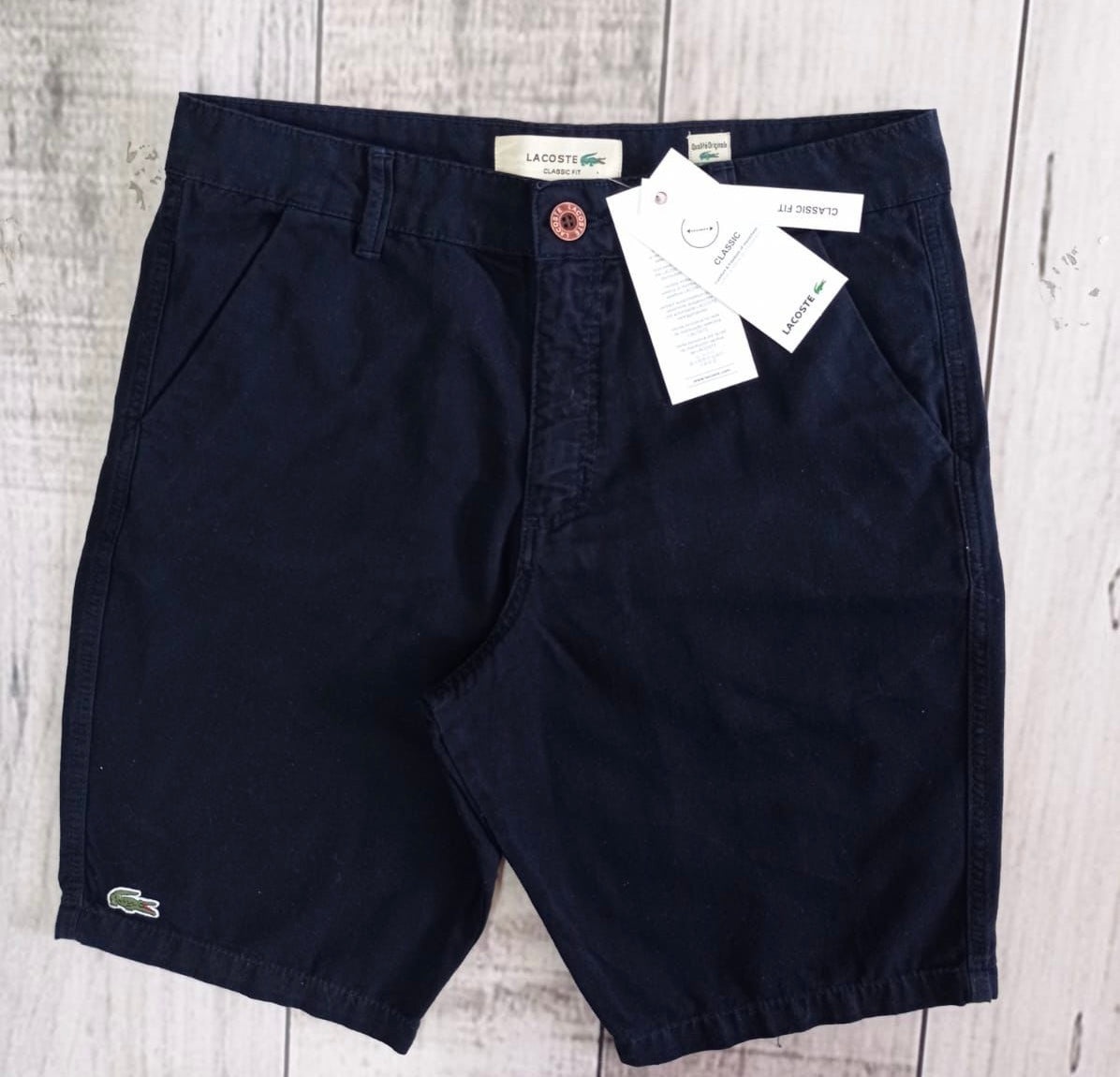 Bermuda Masculina Classic Fit Lacoste - Azul Marinho